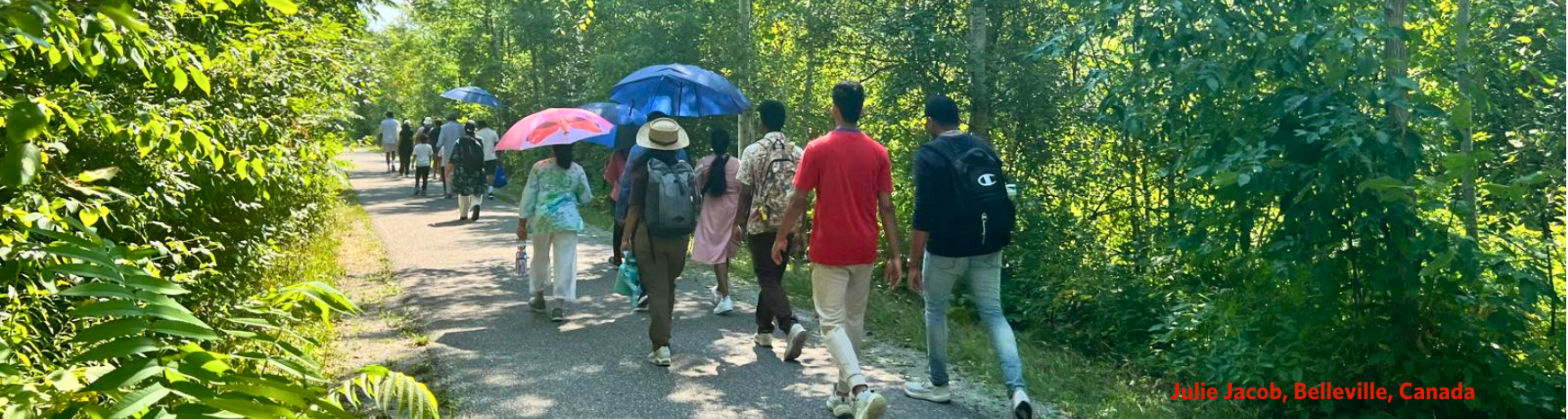 Walking with Faith and Rosary in hands…