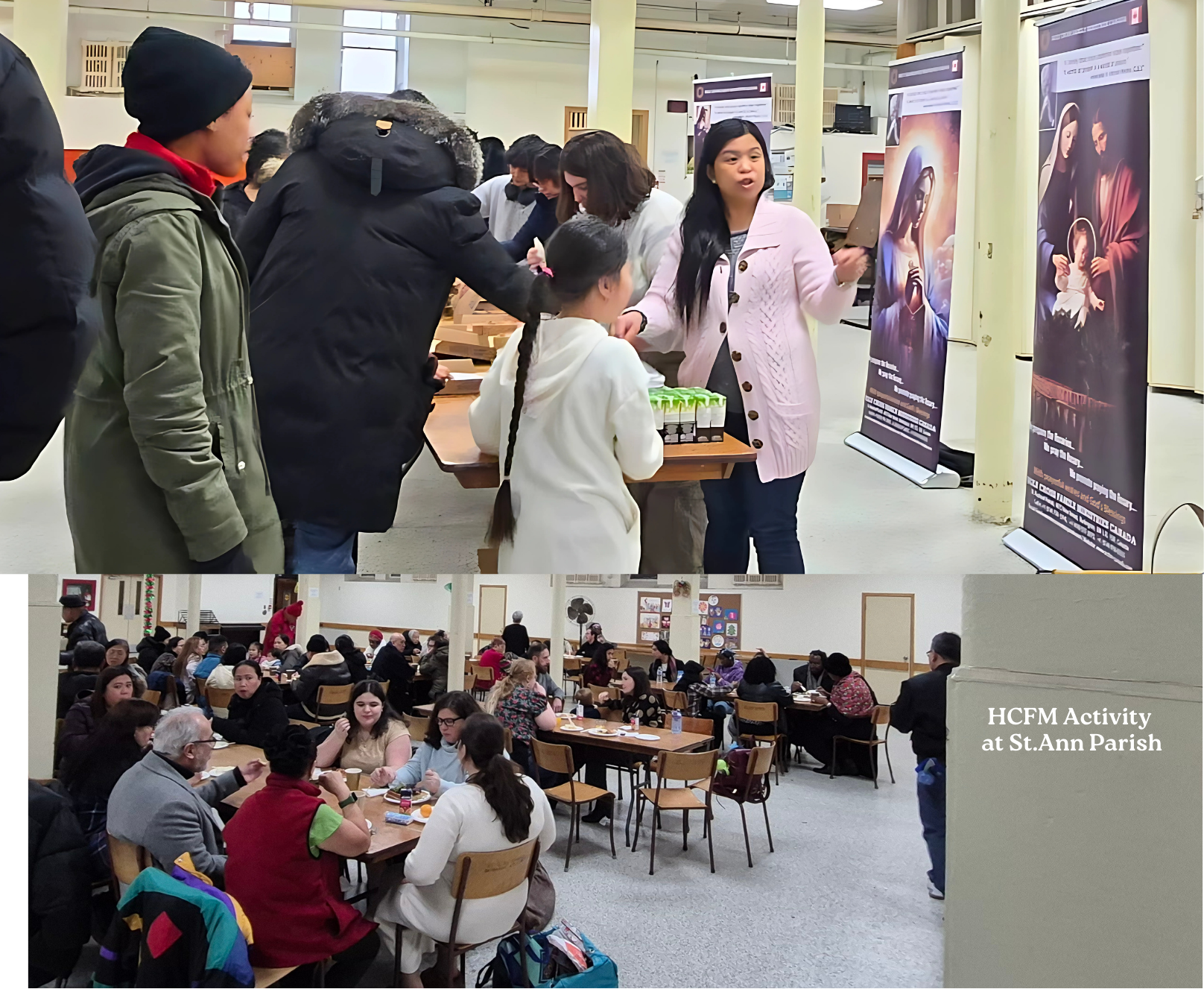 Celebrating Faith and Family: A Joyful Christmas Gathering at St. Ann Parish, Toronto
