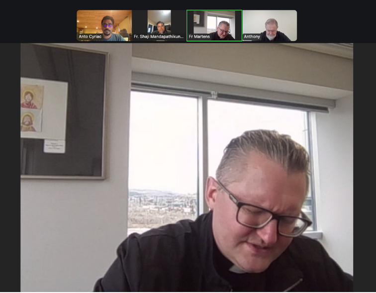 Online meeting with representatives of the Diocese of Calgary, Alberta