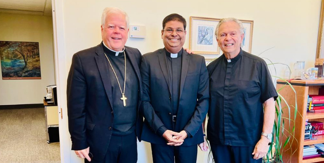 Meeting with The Most Reverend Gerald Paul Bergie, Bishop of St. Catharines.